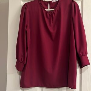 Maroon blouse